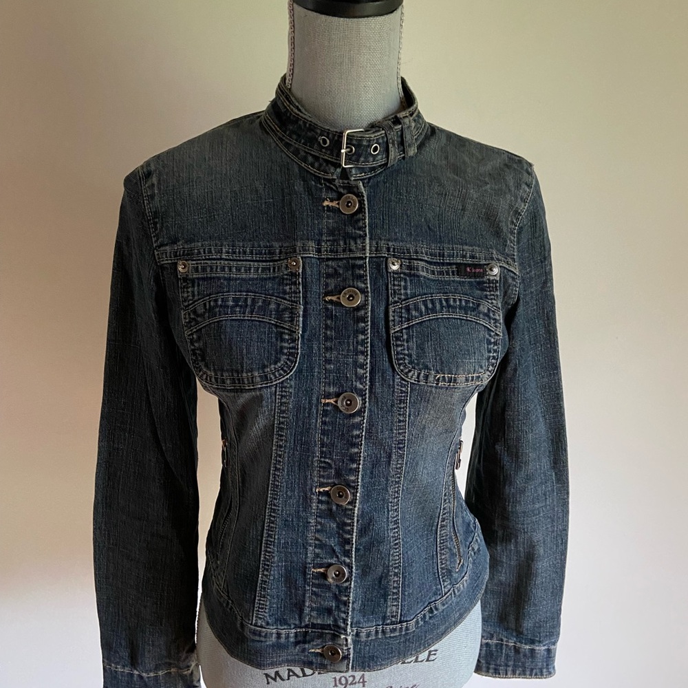 Calvin Klein Jeans Blue Jean Jacket Fitted Silhouette